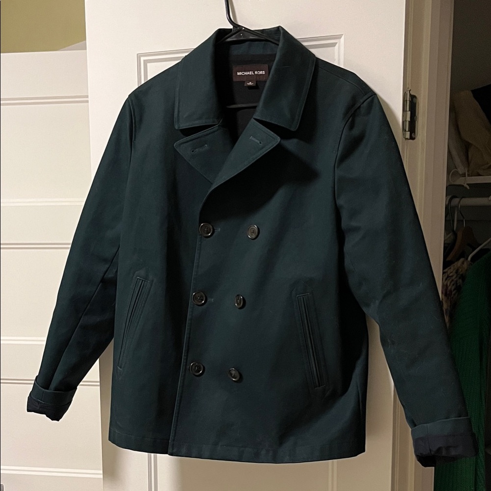 Michael Kors Men's Forest Green Peacoat